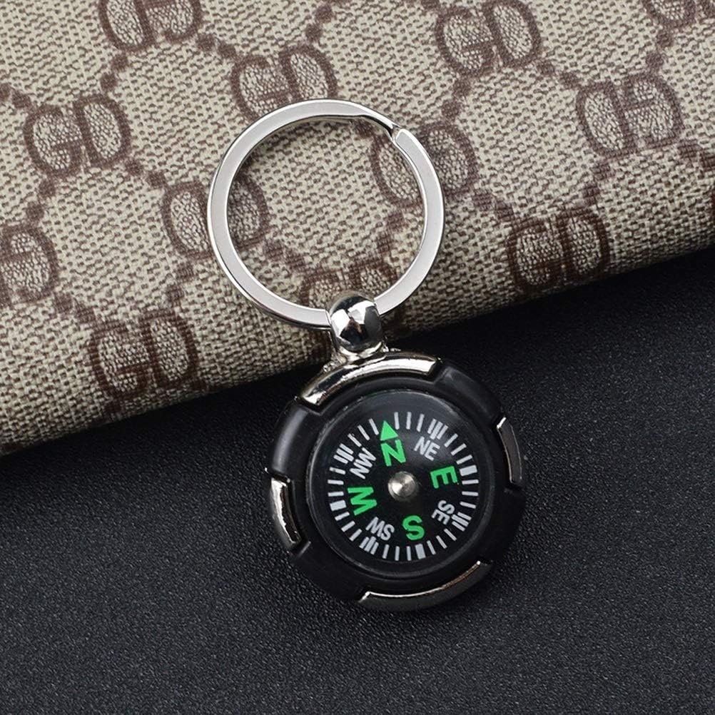 スーパーミニポータブルトラベルコンパスキーホルダー。防水コンパス。トラベルバックパックペンダント。キャンプに欠かせない道具