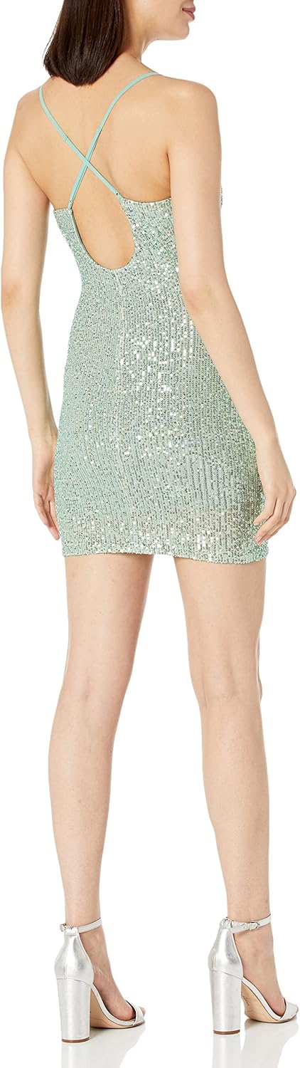 Speechless Womens Sleeveless Glitter Slip Dress - Image 2