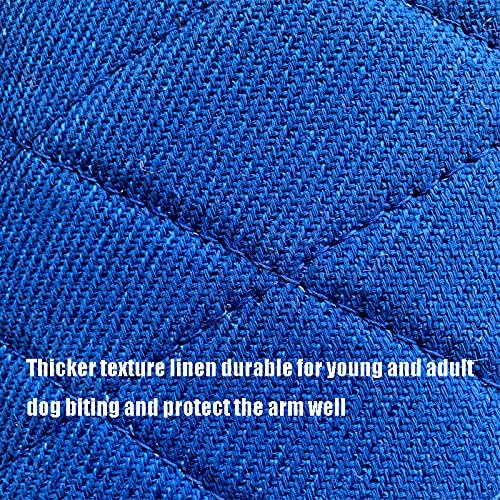 JINXING Dog Training bite Sleeves Thicker Texture Linen Durable for Young Adult Dog Biting and Protect The arm Well