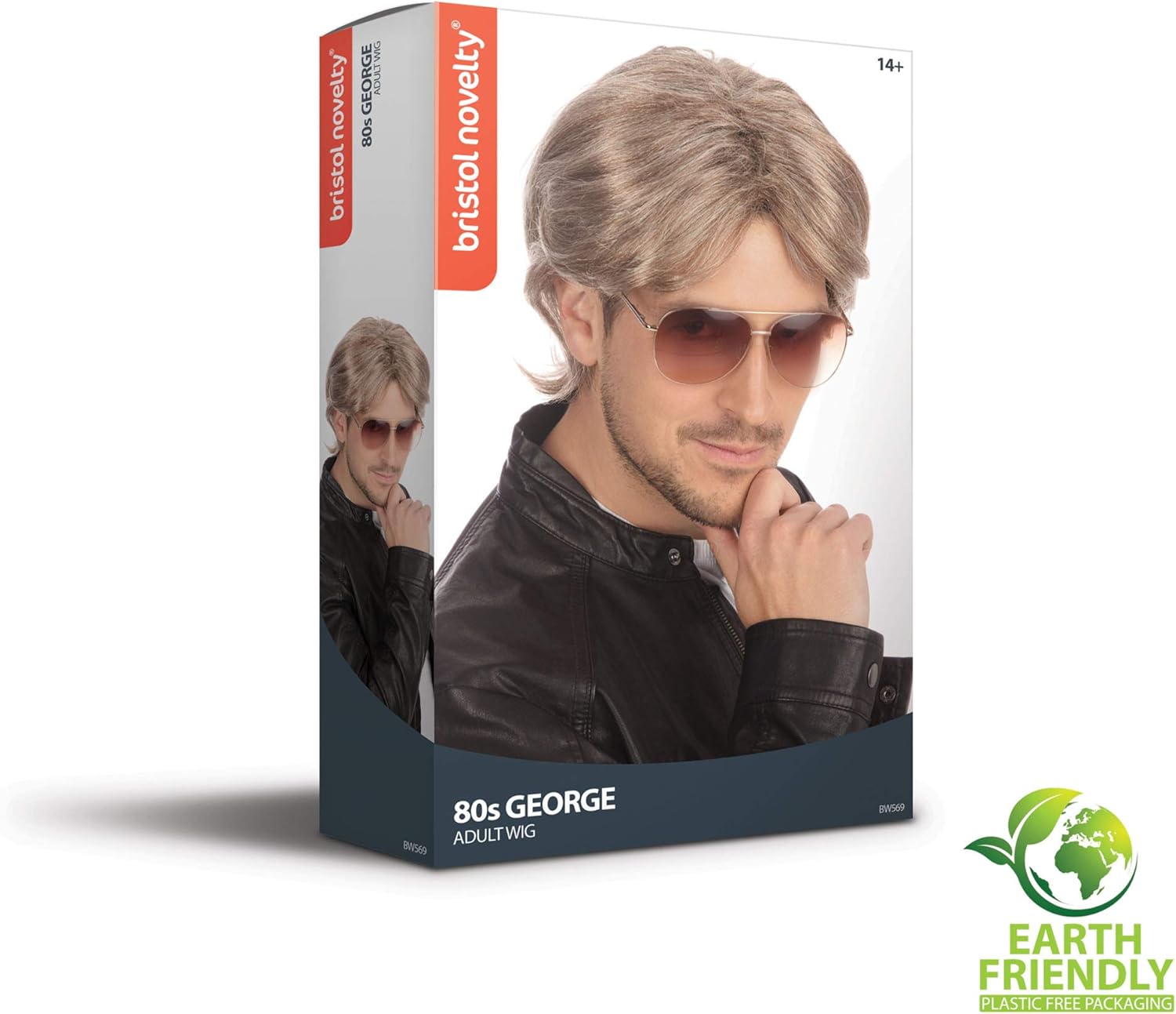 Bristol Novelty BW569 Michael 80’s Male Wig, One Size TopToy