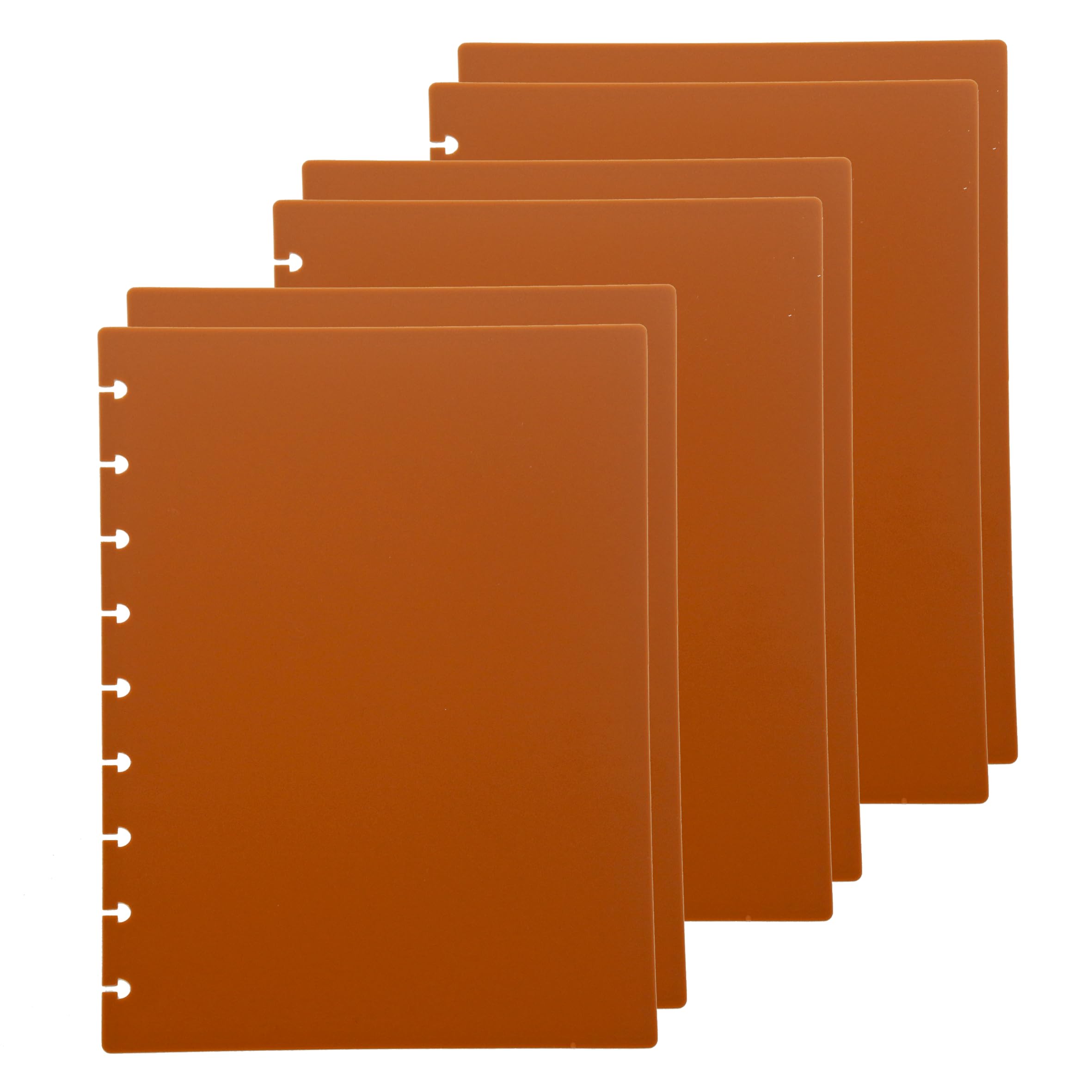 ITSYHPRO Discbound Notebook Covers,Discs DIY Planner Cover - Classic Medium 9-Hole,Compatible with Levenger Circa Arc TUL and Happy Planner(Brown,