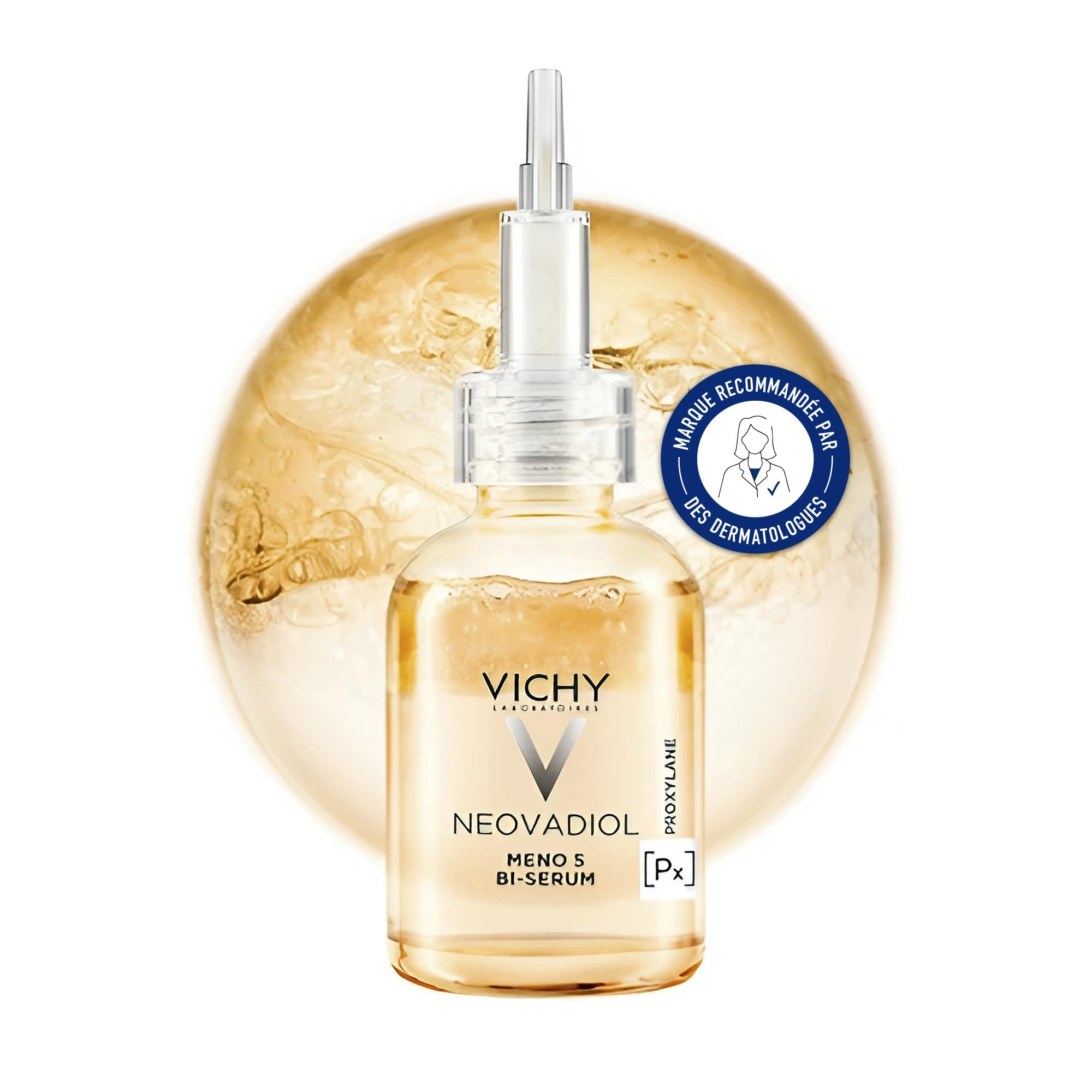 Vichy - NEOVADIOL - Bi-Sérum Méno 5 - Sérum Anti-âge - Enrichi en Proxylane et Niacinamide - Soin Visage Qui Nourrit et Redensifie la Barrière Cutanée - Pour Peaux Matures