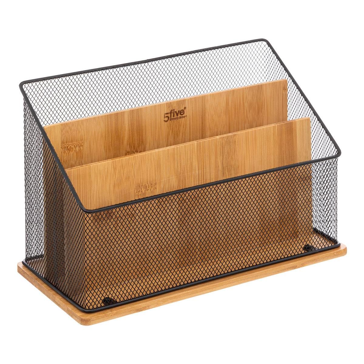 5five - Organiseur de Bureau havi Bambou Noir