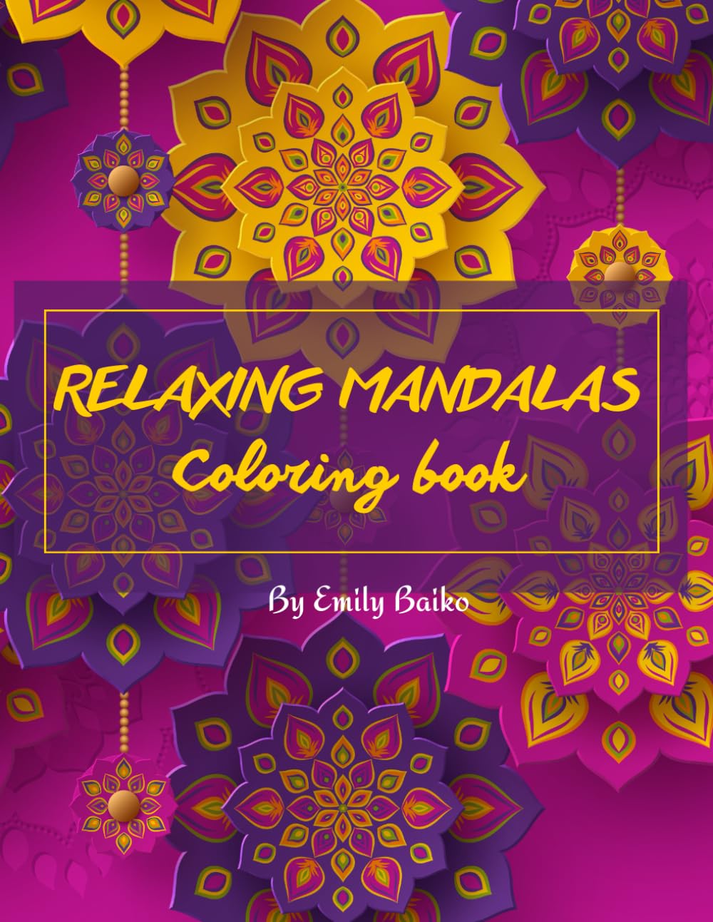 Mandalas: Relaxing and Stress Relief coloring book