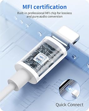 2 Packs Wired Earbuds Headphones for iPhone with Built-in Mic & Volume Control Plug & Play HiFi Stereo Nosie Reduction Earphone Compatible with iPhone 14/13/12/11/XR/XS/X/8/7/SE Support All iOS System