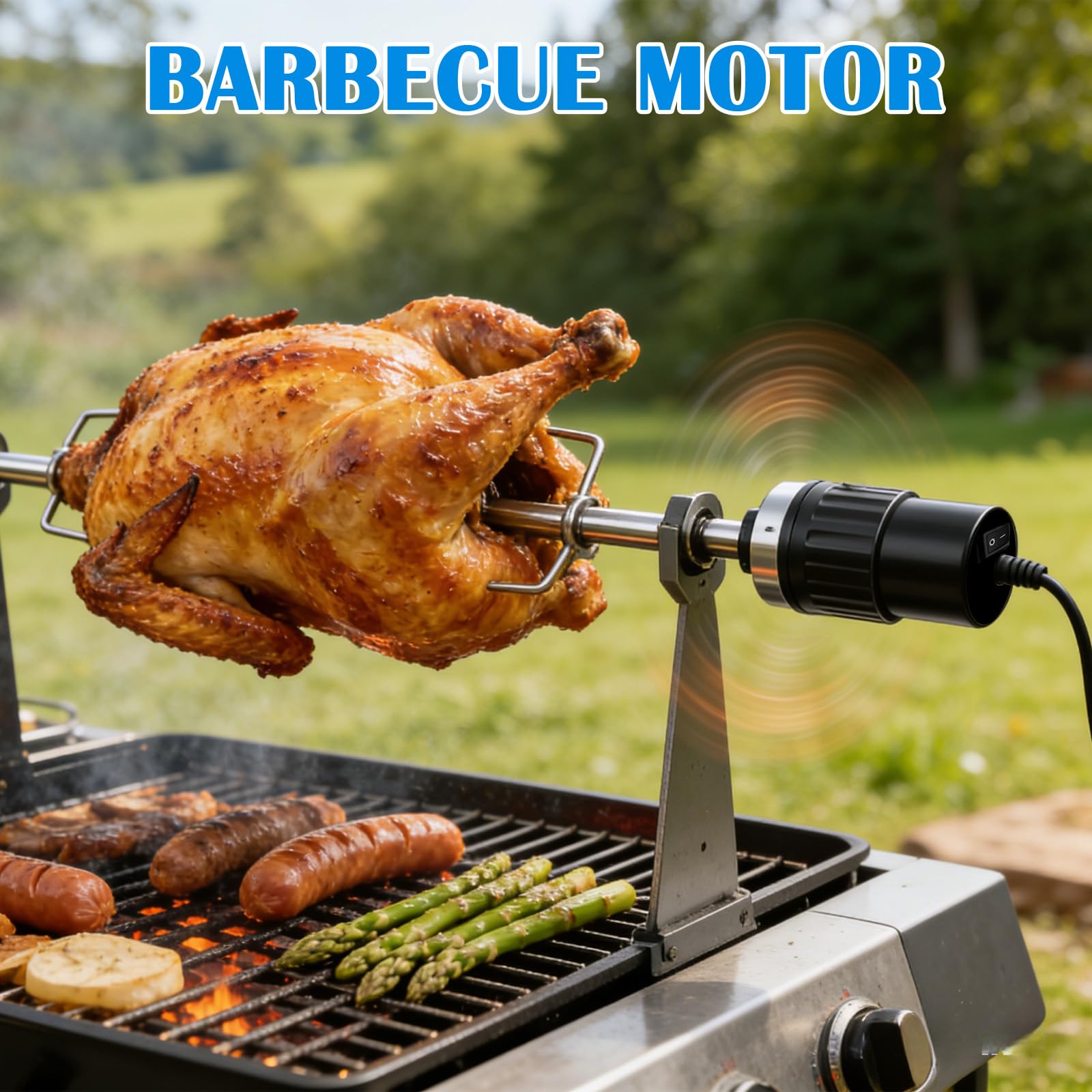 Moteur de barbecue, moteur électrique CC 220-240 V, pour rôtisserie, rôtissoire, broche, tournebroche, moteur rotatif pour rôtissoire, rôtissoire, chachlyk