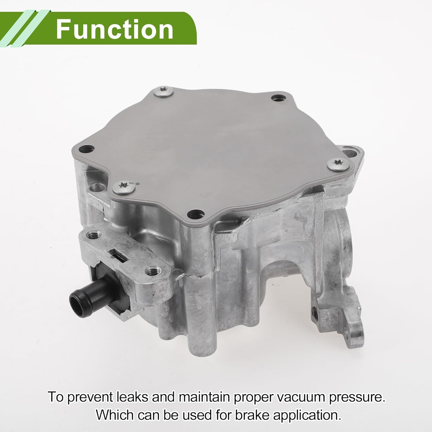 Brake Vacuum Pump No.06J145100P Engine Vacuum Pump for Audi A4 2009-2016 Aluminum Alloy Silver Tone 1 Pc