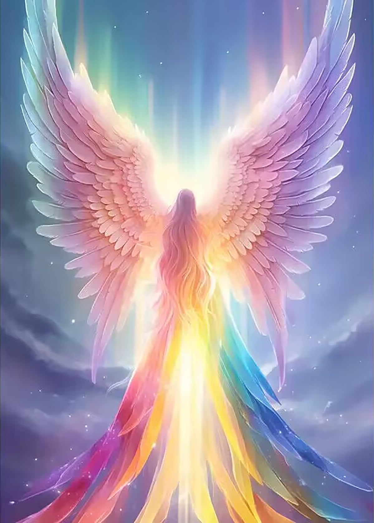 BYGFHLYW Rainbow Angel 5D Diamond Painting Kits for Adults Beginners,DIY Diam...