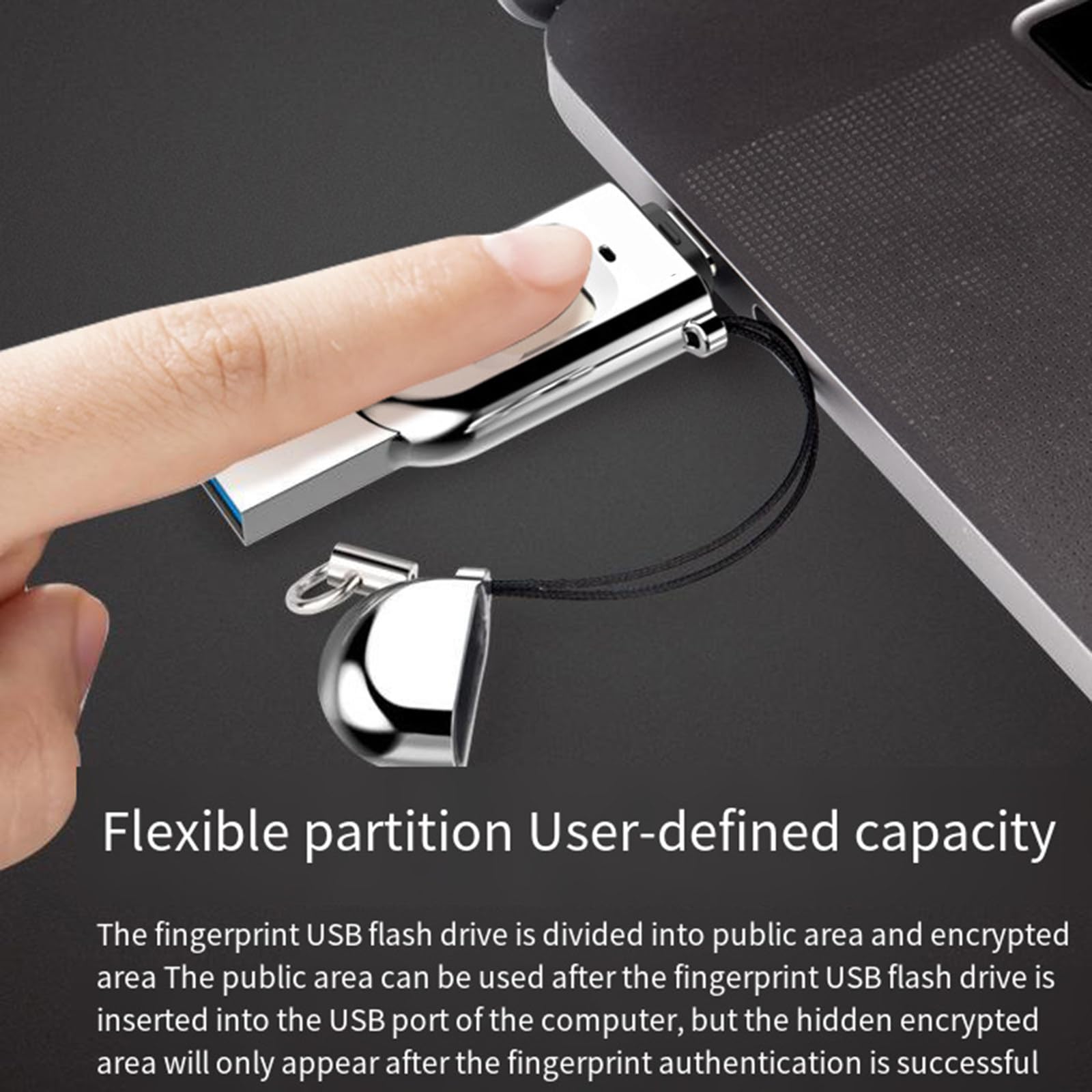 Pendrive z odciskiem palca Szyfrowanie danych Interfejs typu C Dysk Flash B-End Szybki port B 3.0 64 GB 128 GB 265 GB 512 GB,128G