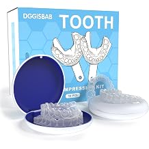 Custom Night Guard or Retainer, Upper & Lower Set Transparent, Comfortable, BPA-Free, Durable, Includes Portable Case for Overnight Wear 2 Set