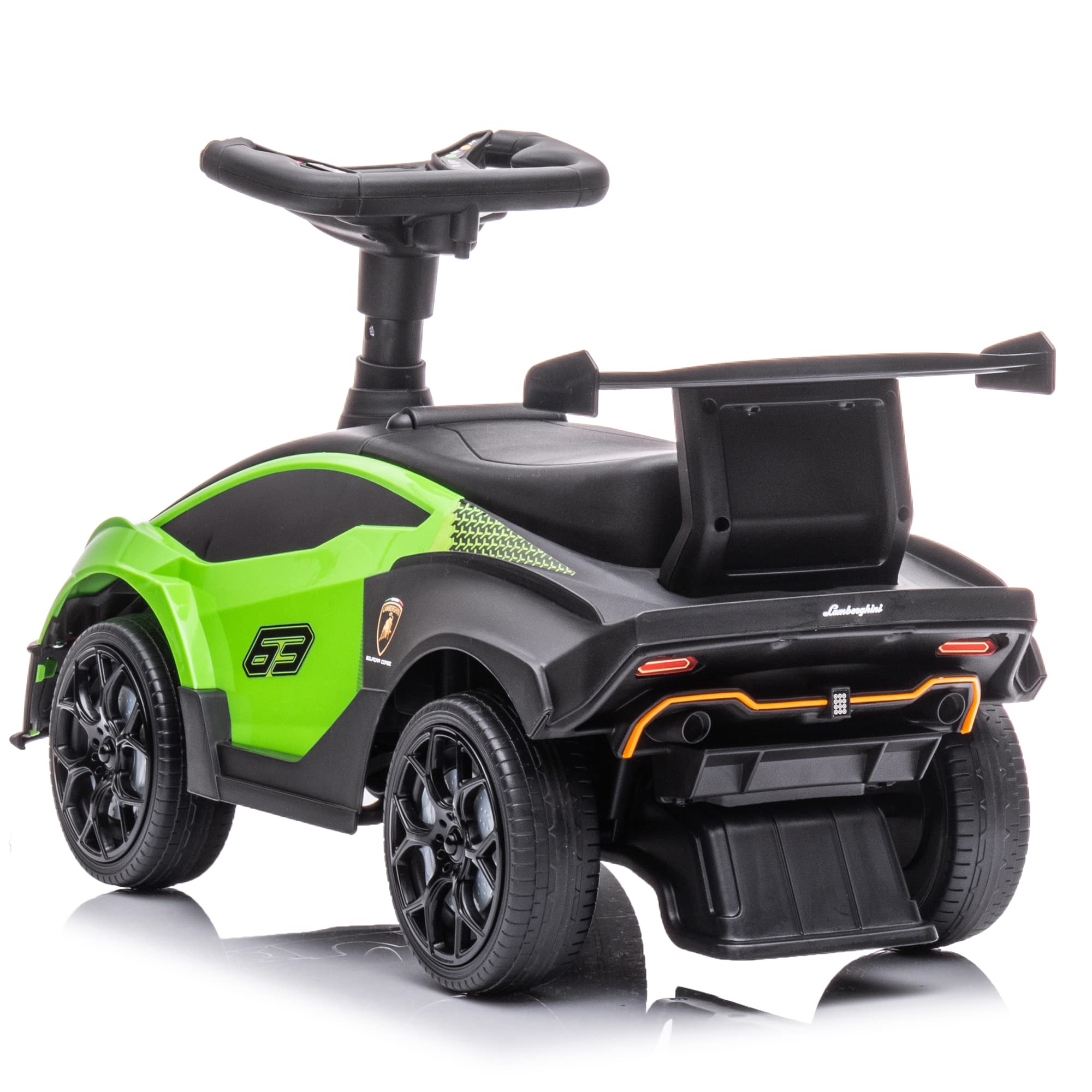 TURBO CHALLENGE - Lamborghini - Camminatore - 119710 - Ruote Libere - Verde - Max 25 kg - Plastica - Batterie Non Incluse - Giocattolo per Bambini - Regalo - A partire dai 12 mesi