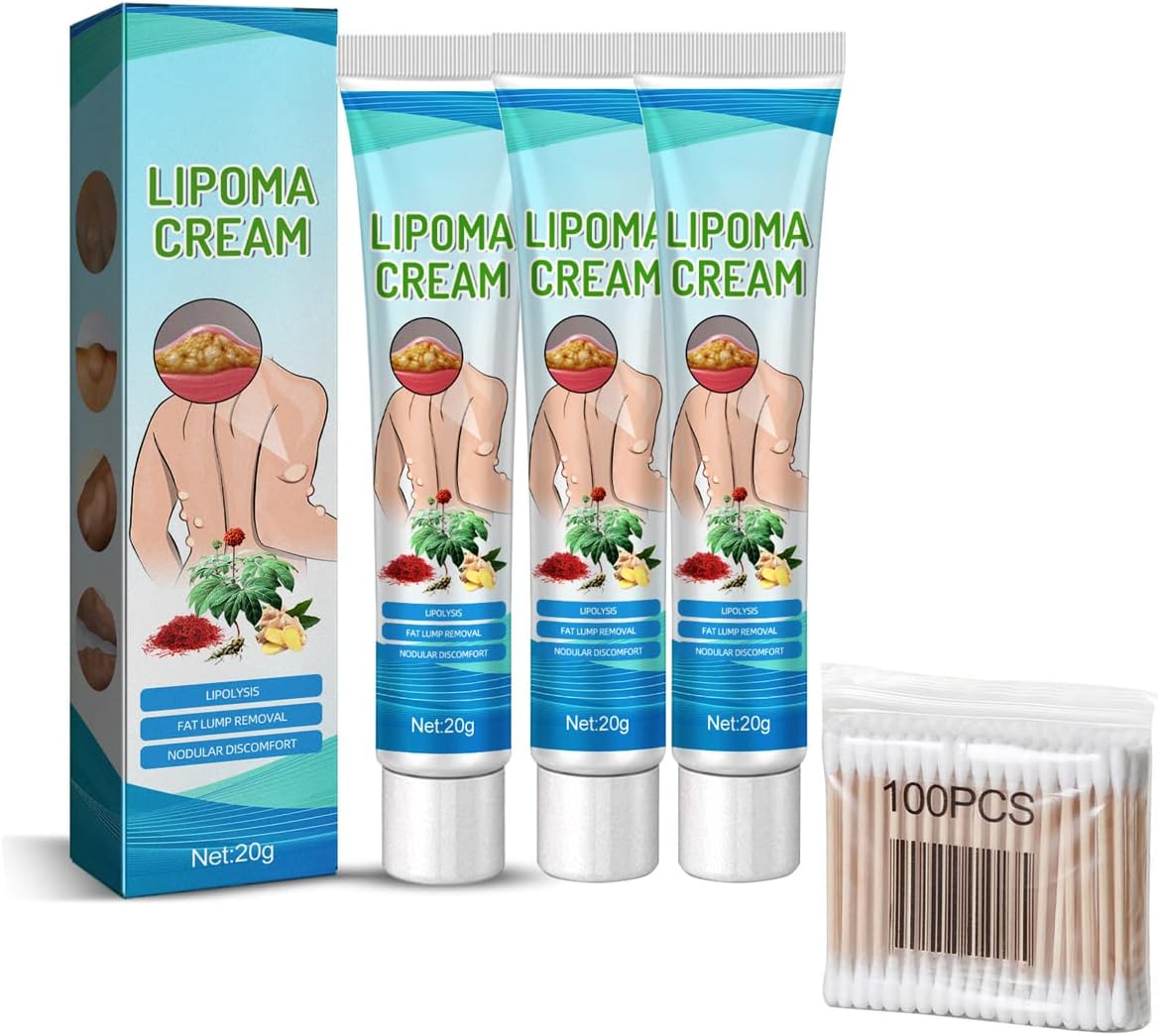 LipomaCure Soothing Ointment,LumpFree Lipoma Removal Cream,Herbal Lipoma Lumps Removal Cream, Fat Lump Removal, Skin Anti Swelling Ointment, Get Rid of Your Fatty Lipoma Lumps (3pcs)
