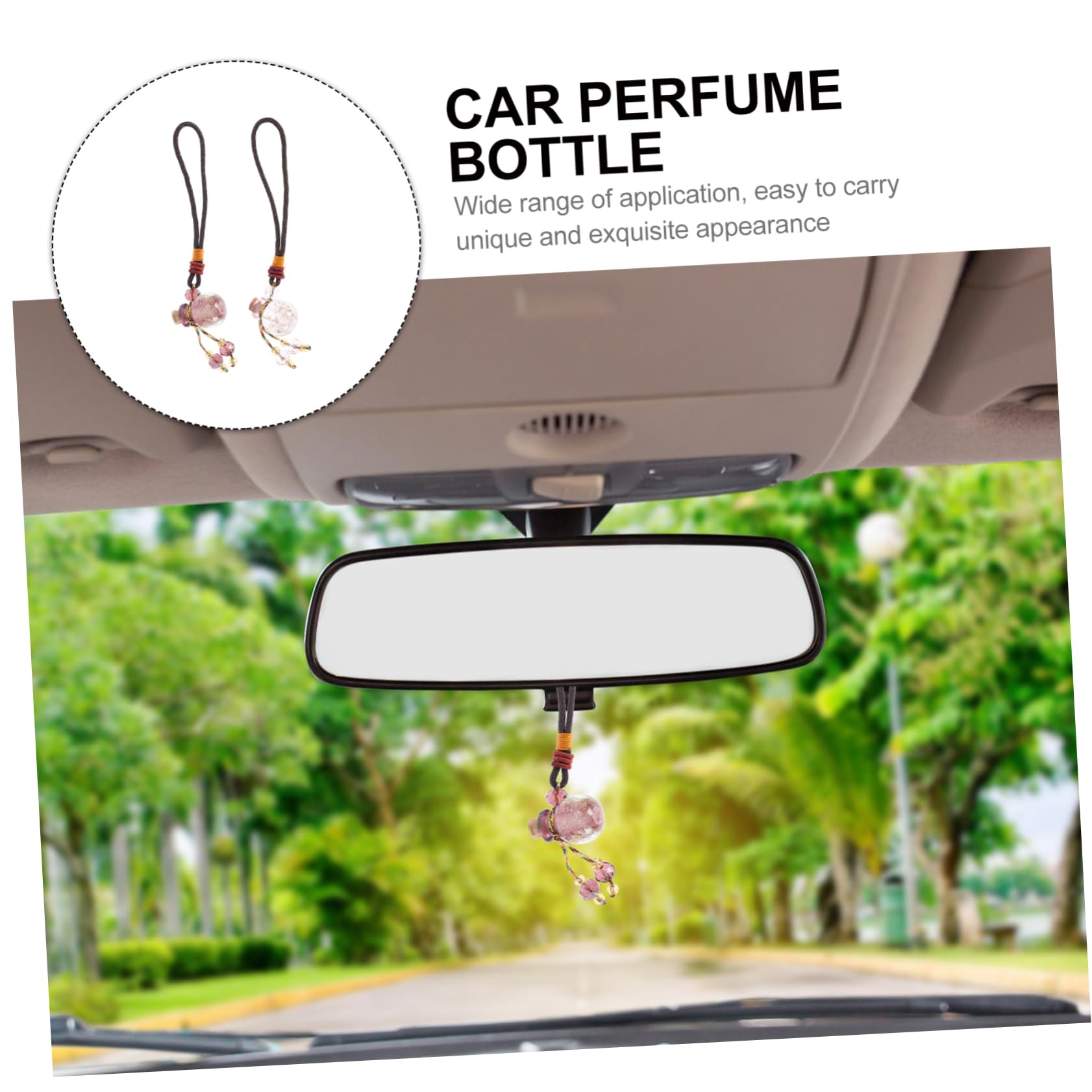minkissy 8piezas Collar Difusor De Aceites Esenciales Colgantes De Vidrio Botellas De Perfume Decoración Para Auto Para Amigos y Familia