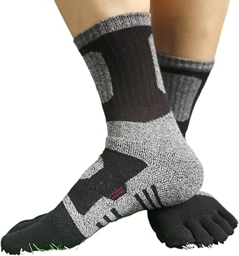 Unisex Five Finger Athletic Toe Socks Running Socks Cushioned Breathable Series 2