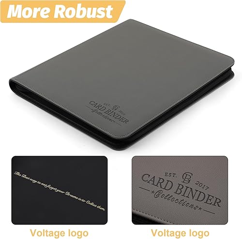 Miniatura 2 de Foalgo Carpeta de tarjetas intercambiables, carpeta de álbum de colección de tarjetas con 720 bolsillos laterales de carga, carpeta de álbum de 12