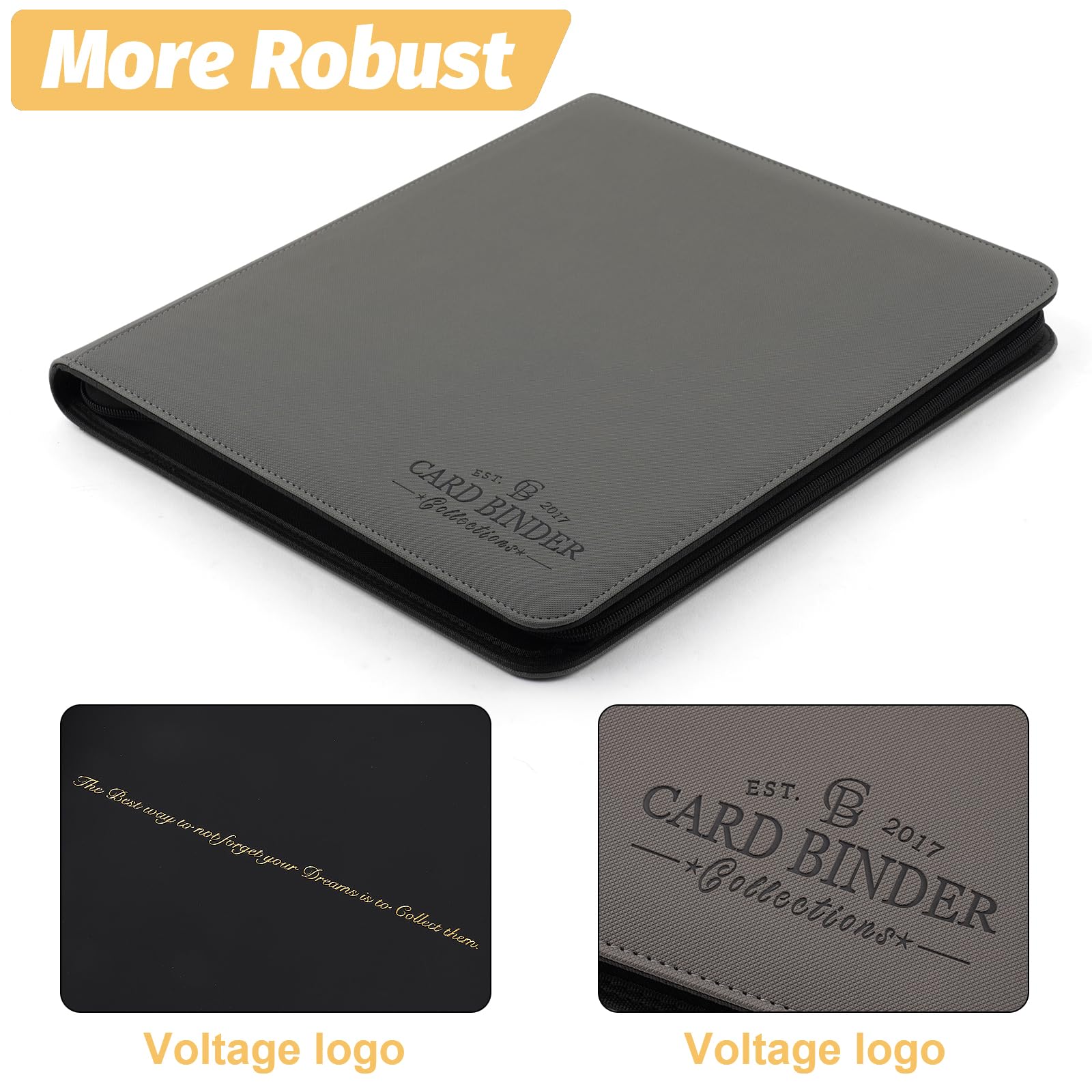 Foalgo Trading Card Binder, Card Collection Binder Album Folder with 720 Side Loading Pockets, 12 Pocket Trading Card Album Folder for TGC,MTG, Baseball Cards, Yugioh : Toys & Games