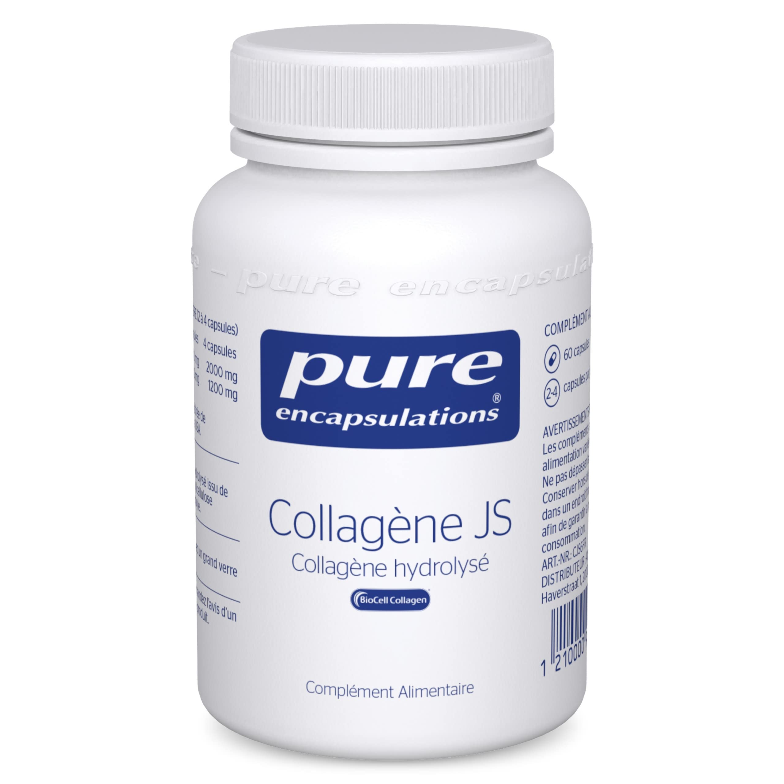Pure Encapsulations Collagen JS Pour l'Absorption Efficace du Collagene - 60 Gélules