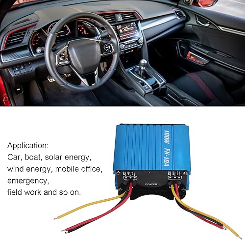 Miniatura 2 de Fydun Regulador de potencia Regulador de voltaje de fuente de alimentación, entrada de 22-28 V, módulo de salida de 12 V para automóvil, barco,