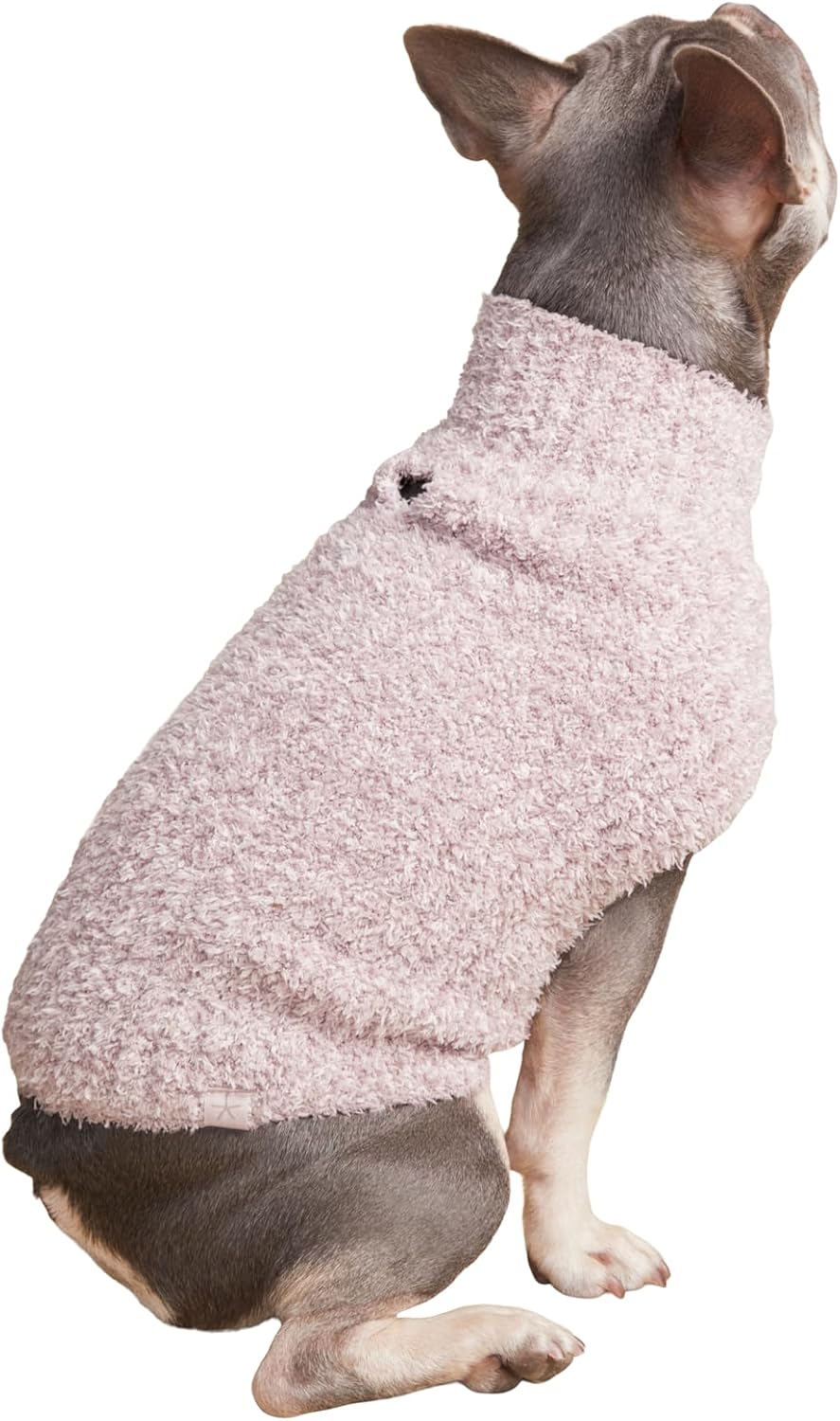 Barefoot Dreams CozyChic Ribbed Pet Sweater, Dog Clothes- Carbon-Black