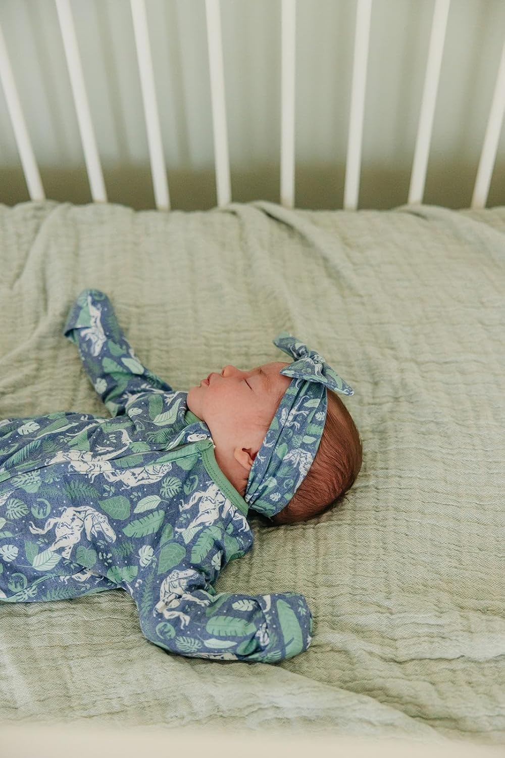 Copper Pearl Zip-Up Footie Baby Pajamas: Ultra-Soft Boys Pajamas and Girls Pajamas, Premium Knit Fabric in Stylish Prints, Tag-Free with Two-Way Zipper, Sized Newborn to 24 Months, Jurassic Park - Image 4