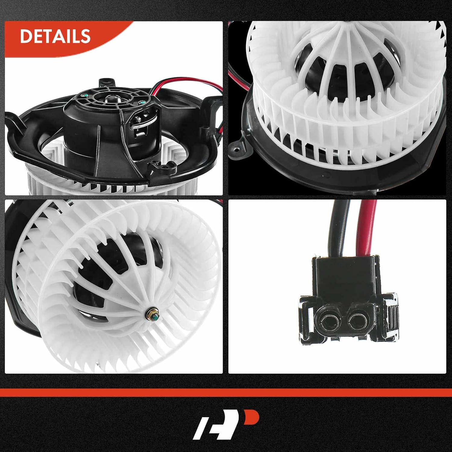 A-Premium HVAC Heater Blower Motor and Resistor Assembly Compatible with Mercedes-Benz Vehicles - W211 Series E280 2007 - Front Side, 2-PC Set, Replace# 2108212951