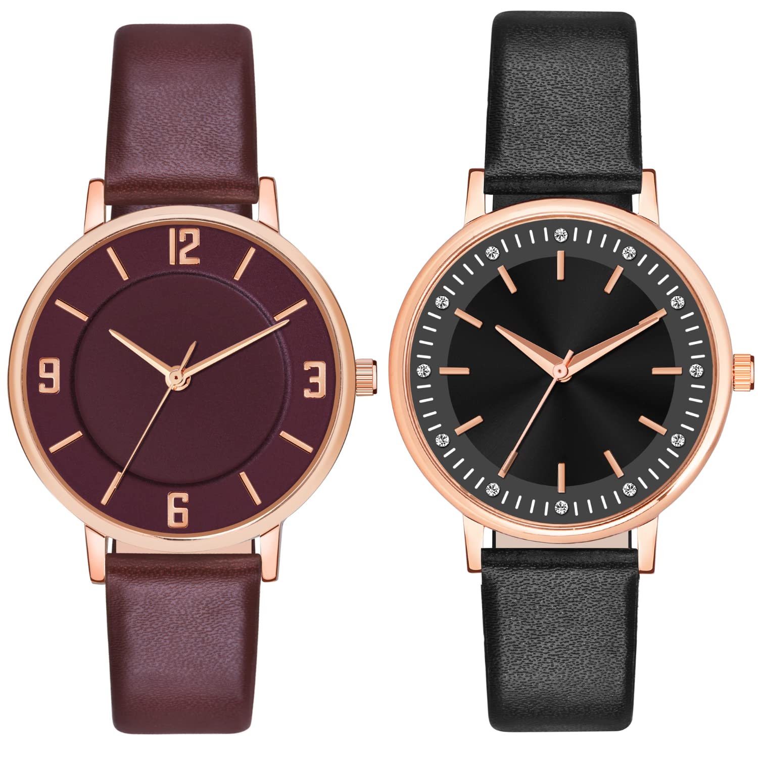 ON TIME OCTUS Analog Girls and Womens Watch- Combo of 2 (Multi Color Dial Multi-Colored Strap) (Maroon + Black) (B0BYD2SD7B) Amazon Price History, Amazon Price Tracker