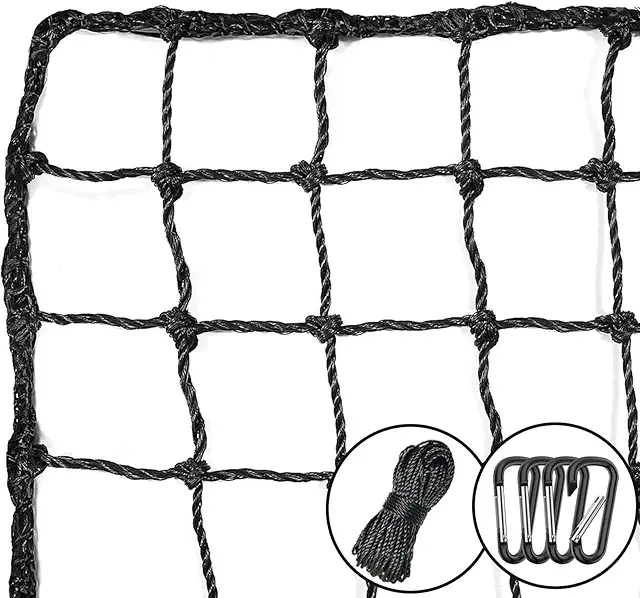 AOLIGEIJS Baseball Cage Netting - Durable PE Backstop Net for Sports Training