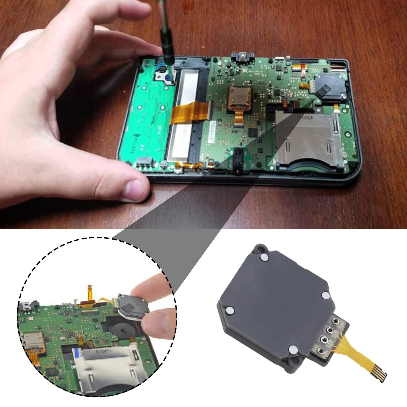 2 piezas de repuesto para joystick analógico de botón 3D compatible con Nintendo New 3DS XL New 2DS 3D Analog Joystick piezas de botón de control