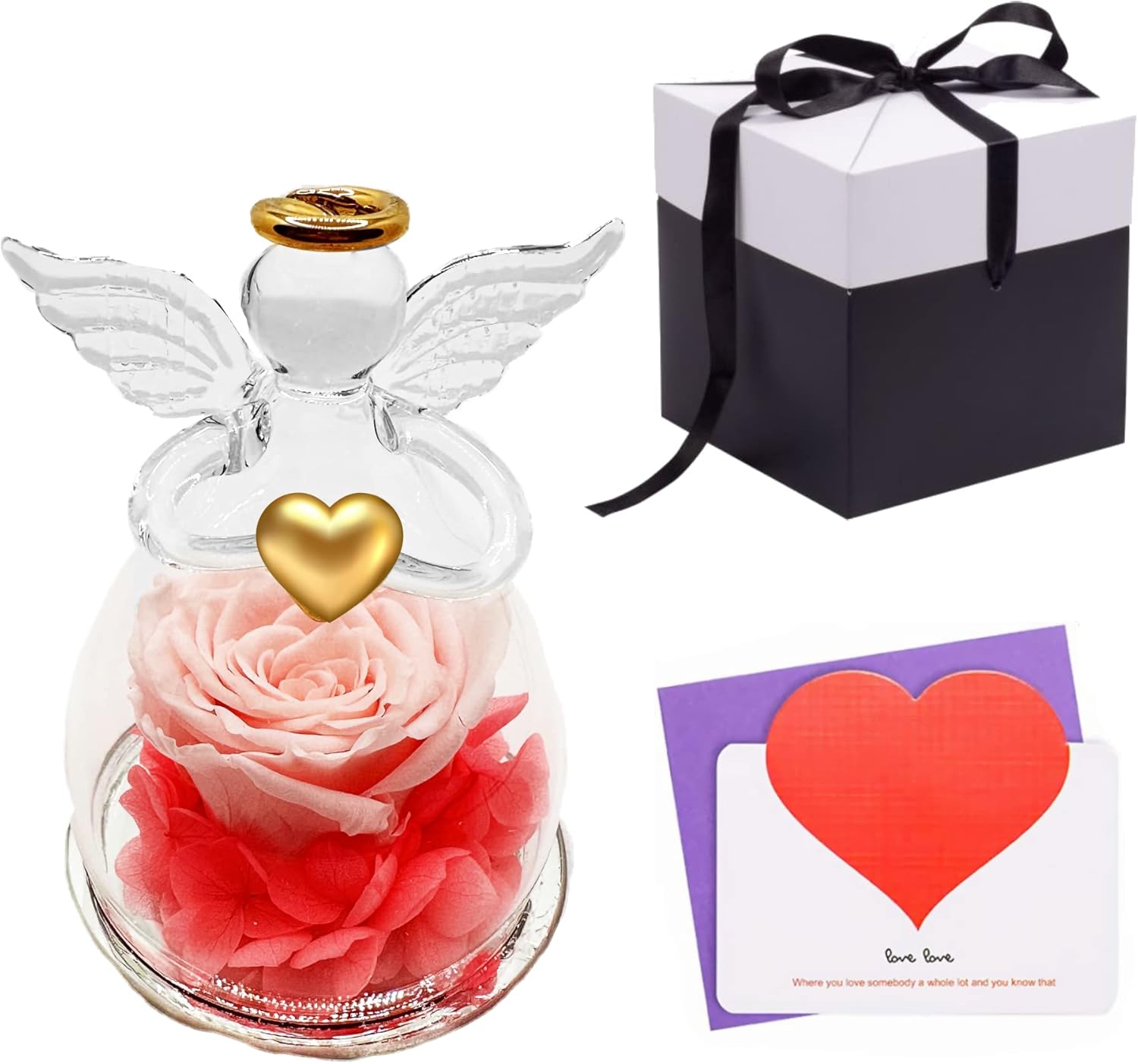 Mi Rubita Store Luxury Angel Preserved Flowers Roses