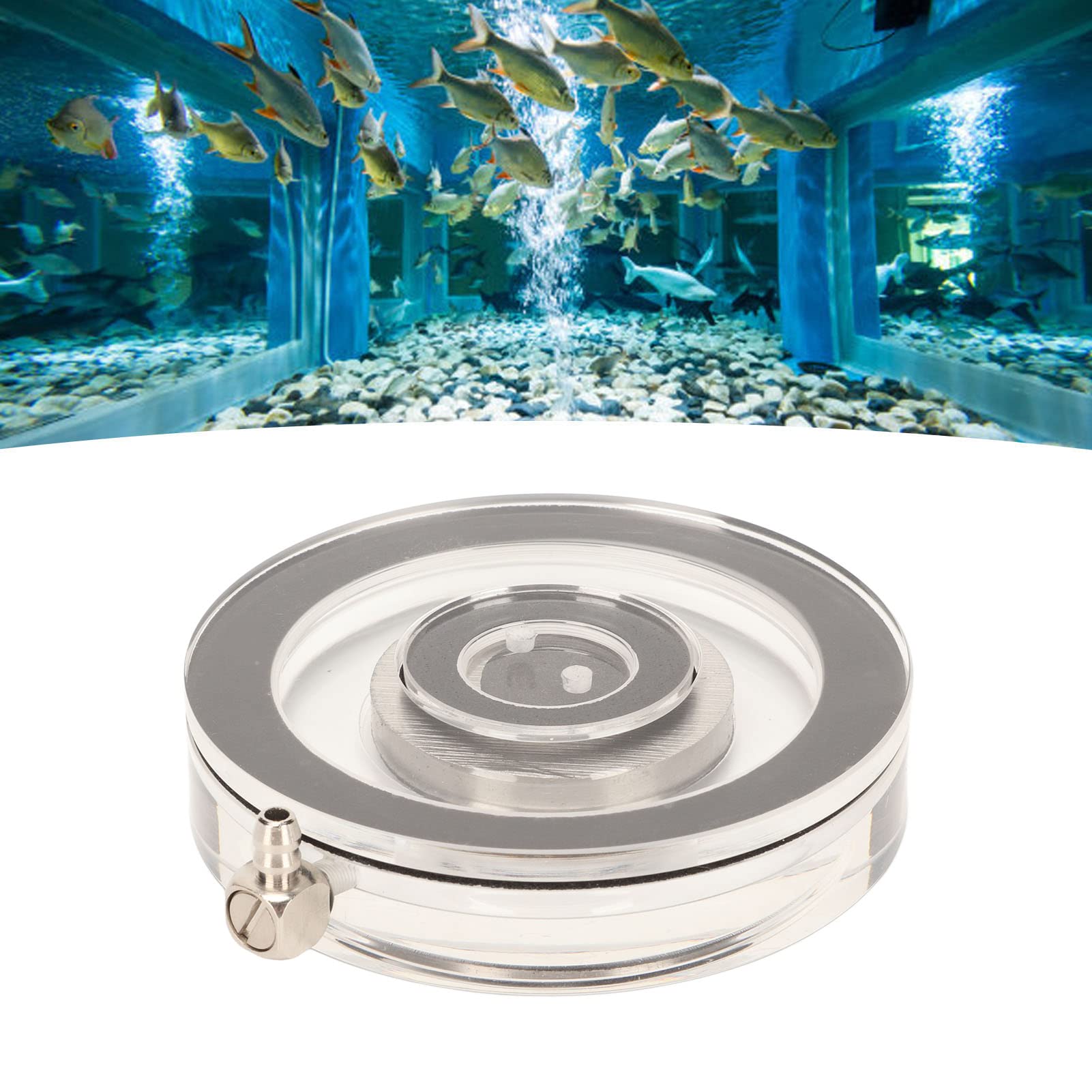 Aquarium-Luftsprudelstein, transparent, geräuscharm, Acryl-Blasendiffusor für Süßwasser- und Salzwasseraquarien
