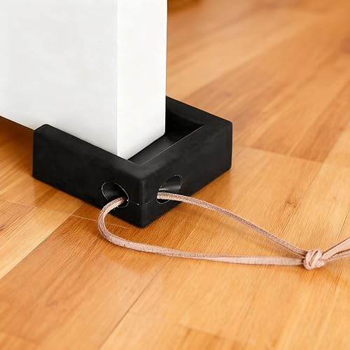 Miniatura 11 de Tope de puerta, bloque absorbente de golpes, cuña de tope de puerta, puerta de oficina en casa, anticolisión, antideslizante, para la mayoría
