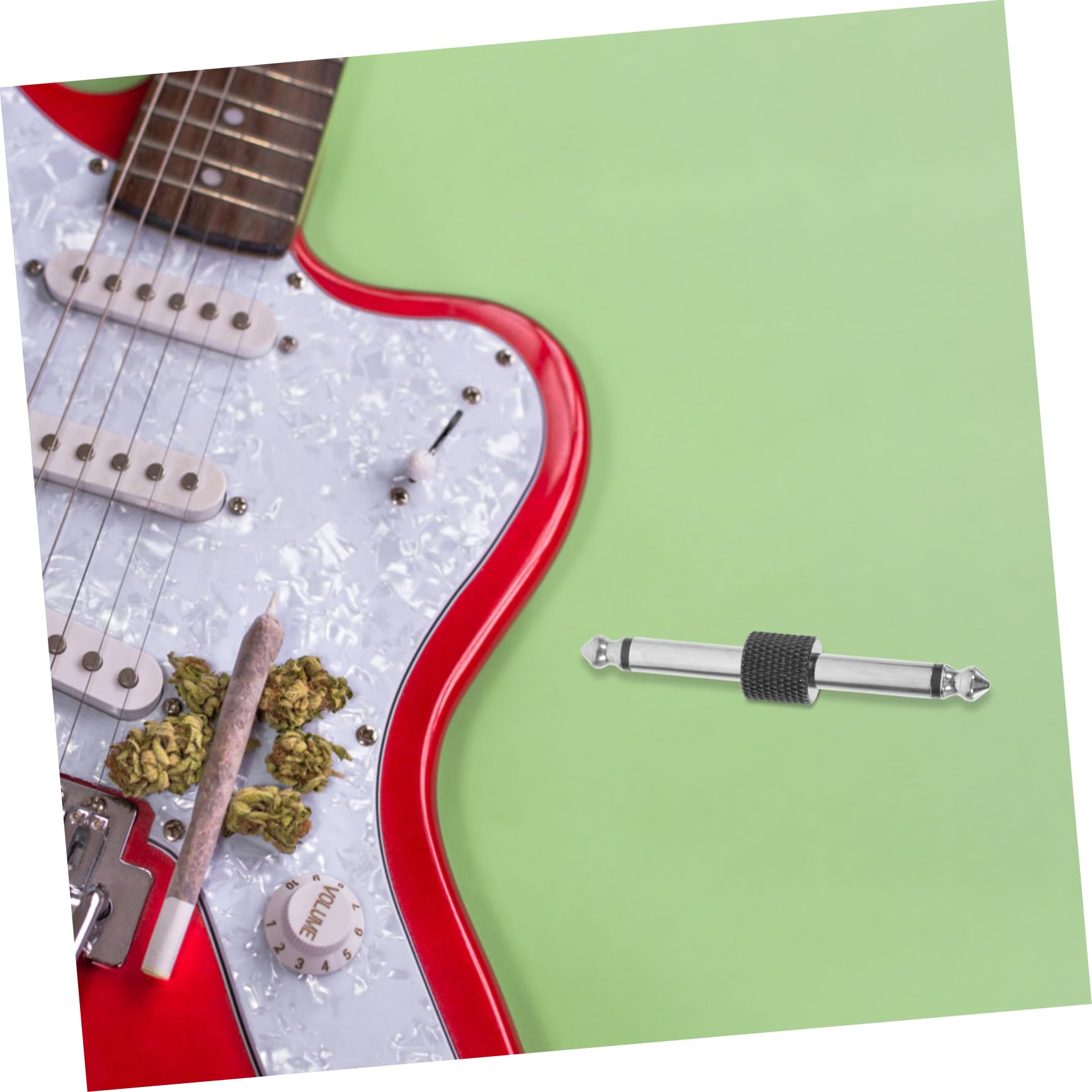 15stücke Gitarren-pedal-connector Gerade Audioadapter Für Stabile Verbindungen Für Gitarren Und Elektronische Instrumente