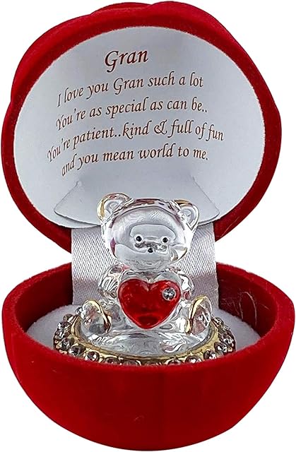 SAFRI Gran Gift Love Ornament Birthday Anniversary Christmas Keepsakes Present Grandma Granny Plaque