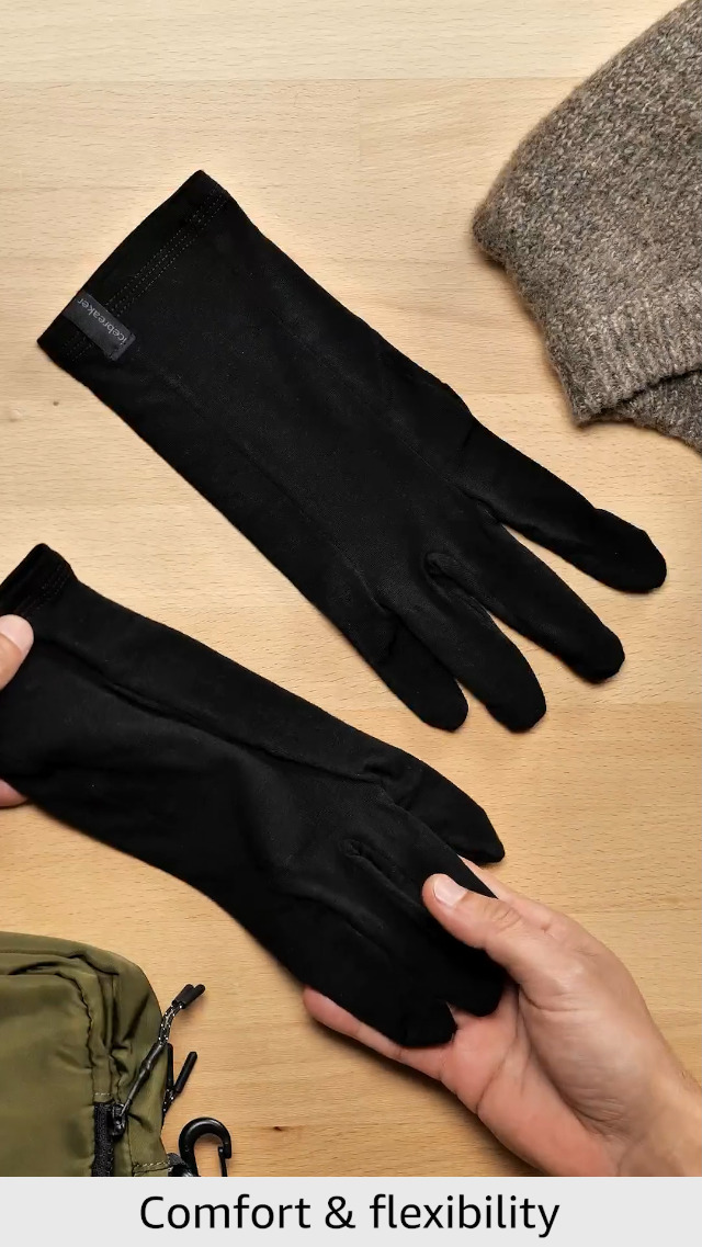 Icebreaker Merino 200 Oasis Merino Wool Glove Liners - Black