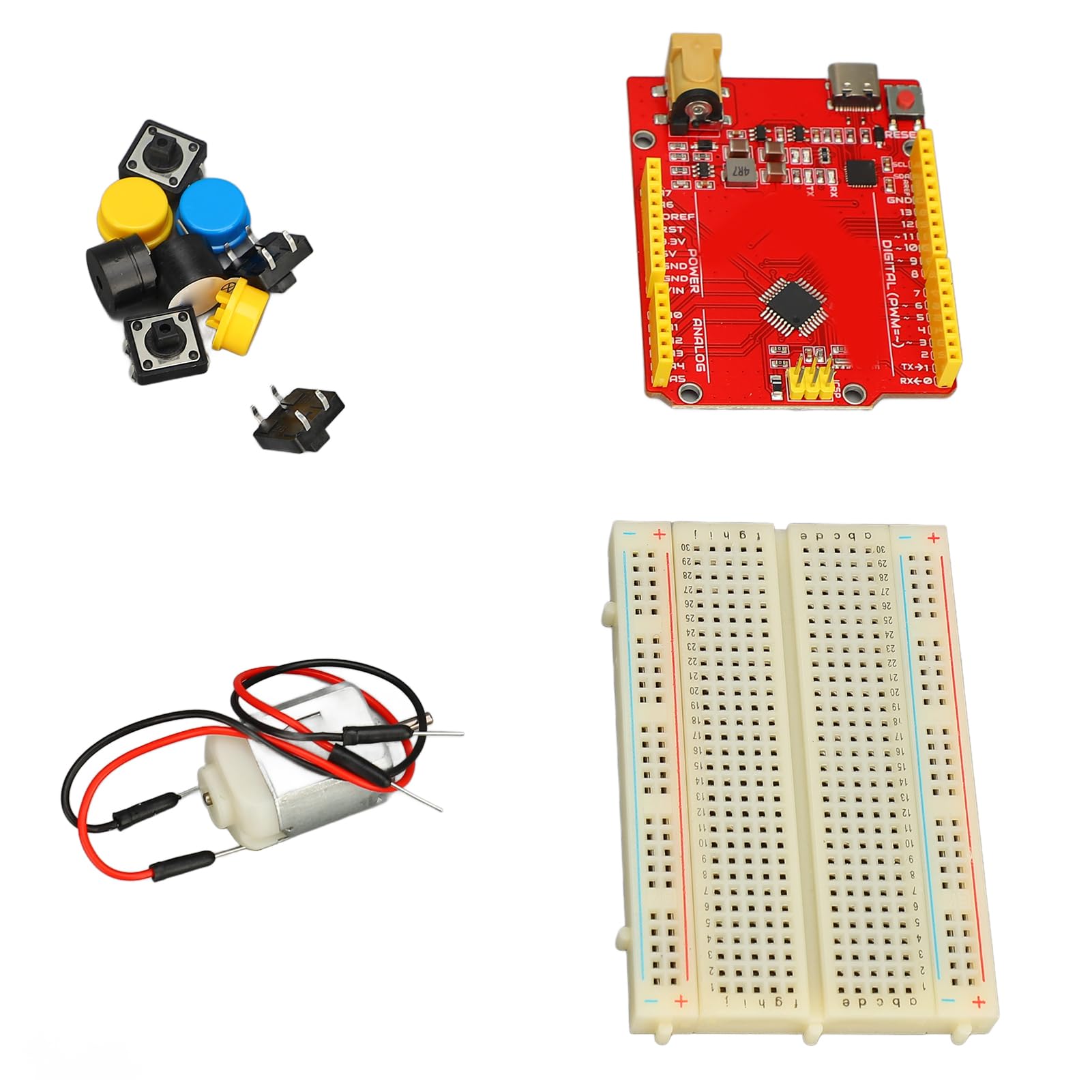 Generic Kit Didattico per Scheda di Sviluppo Set Completo per Programmazione Fai-da-te con Sensori per Principianti Plastica ABS