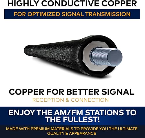 Miniatura 2 de 7 mástiles de antena externa negra para Toyota Sienna 2004-2015 – Reemplazo de antena automotriz para automóviles, camiones y SUV – Compatible con