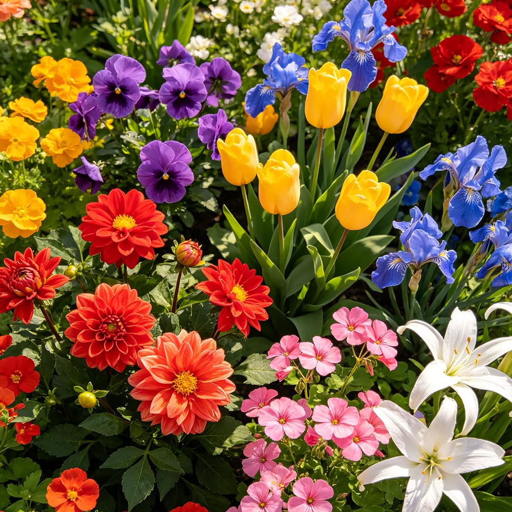 FioriRizoma multicolore - giardino balcone primavera d'appartamento esotiche ufficio 30Bulbi