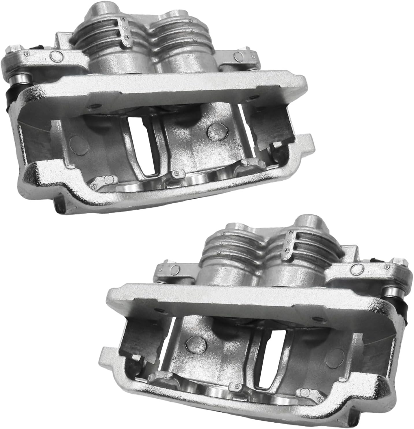 Front Brake Caliper with Bracket set of 2 Compatible with 1999-2002 Ford Mustang, Front Driver and Passenger Side caliper, 18-B4723 & 18-B4722