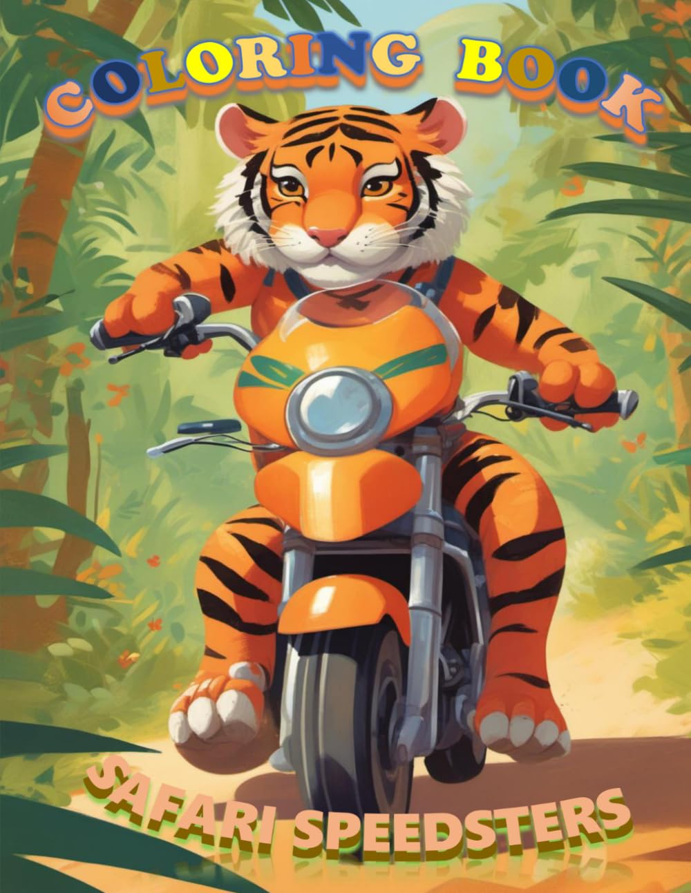 Safari Speedsters: An Epic Animal Motorbike Coloring Adventure: 100 Pages of High-Octane Fun! Motorcycles, ATVs, and Wild Creatures on the Road (Coloring books for kids)