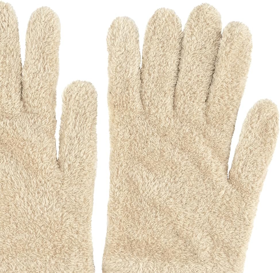 C.C Plush Terry Chenille Gloves For Women - Fuzzy Stretchable Soft Warm Cold weather Winter Gloves - Image 5