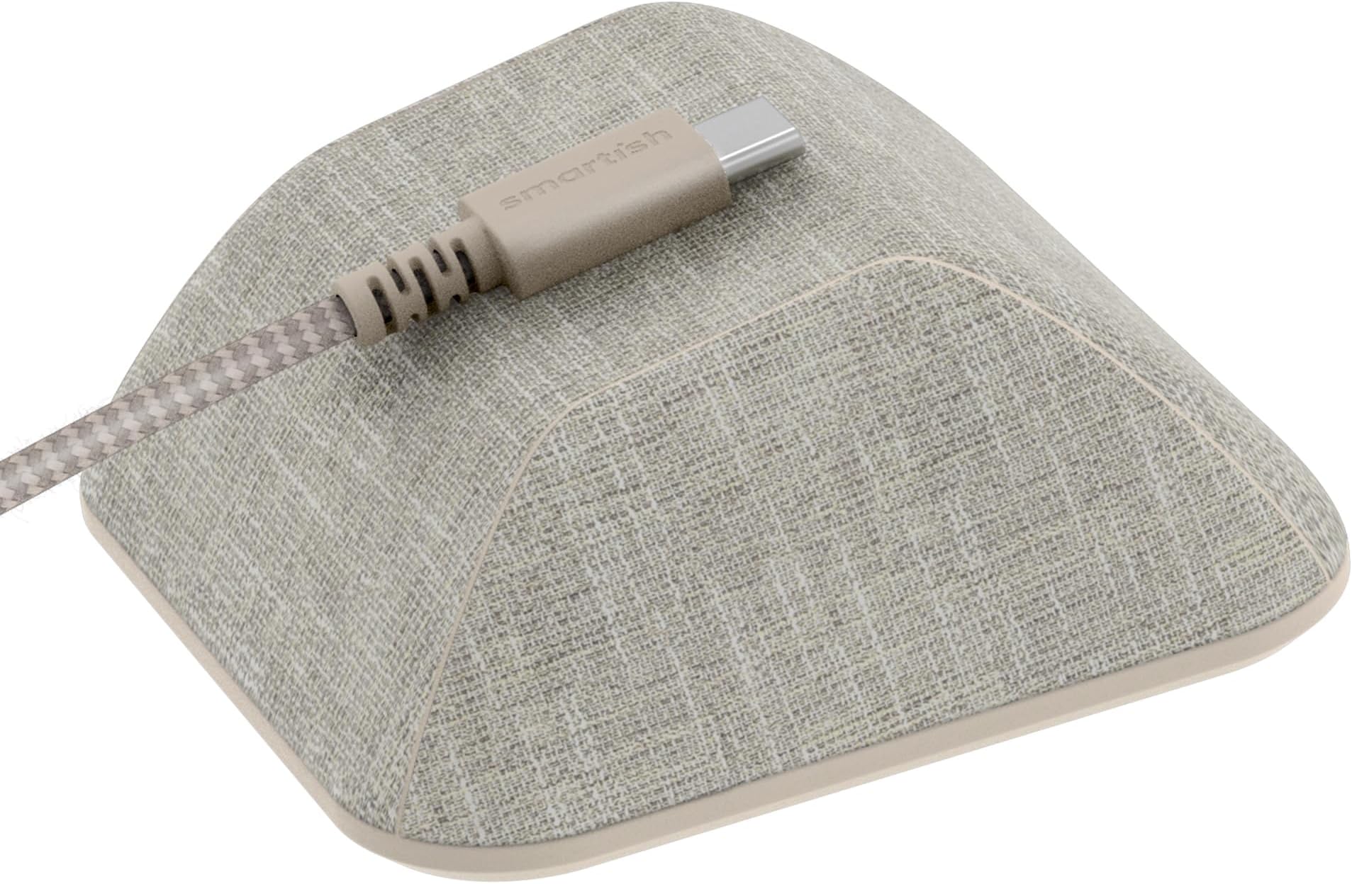 Smartish Cable Wrangler - Magnetic Cable Manager & Cord Organizer for Desk or Nightstand - Lightly Toasted Beige