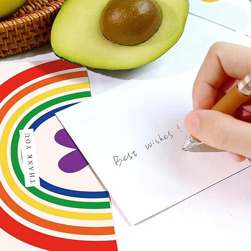 Miniatura 7 de 40 tarjetas de agradecimiento doradas con sobres, surtidos de tarjetas de agradecimiento, adecuadas para baby shower, despedida de soltera, bodas,