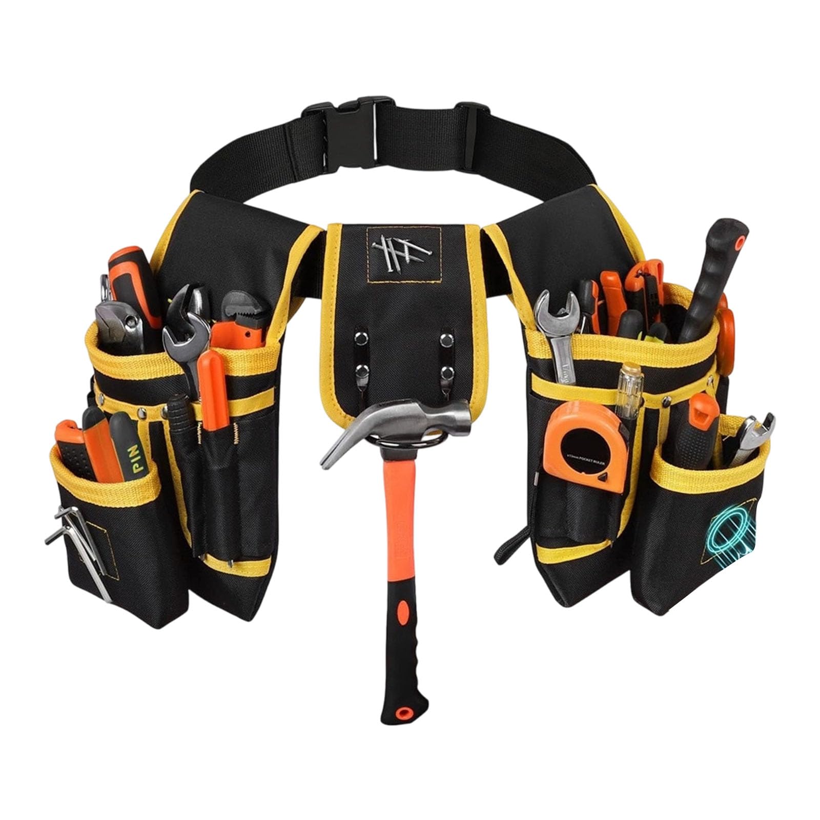 Work Pouches Electrician Bag Tool Belt for Electricians 600D Cloth Fabric Tool Pouches Storage Bag Electrician Bags for Men