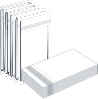 300 Pcs Resealable Team Bags for Trading Cards Holders 35-130pt, Fit Graded Card Sleeves Sports Slabs Sleeves Plastic Collectible Slabs Protection