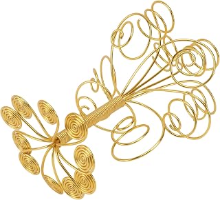Creative Flower Holder 10 Head Aluminum Air Plant Rack Xmas | Nordic Style, Golden Finish, Stable Support Points, Corrosion Resistant Build, for Birthday Gifts