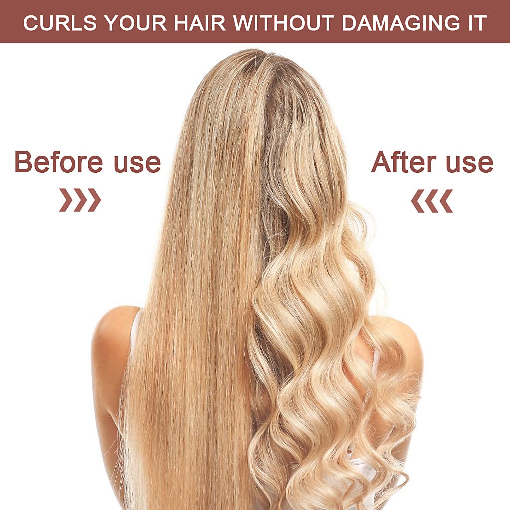 Heatless Hair Curlers, No Heat Curling Rod With Soft Satin Caps for Long & Medium Hair - Image 4