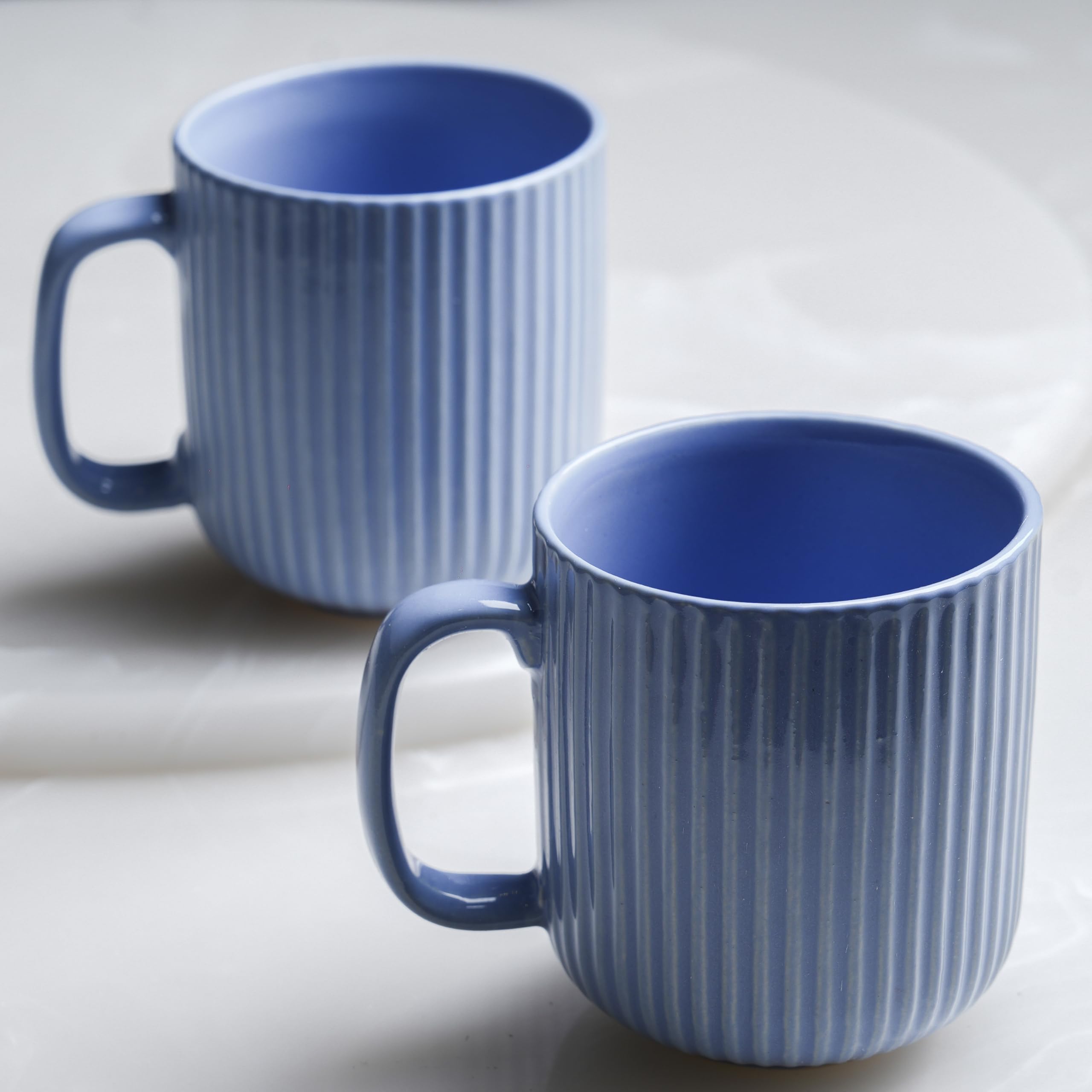 CRAF10 SkyBlue Ceramic Coffee Mugs - Set of 2 -2