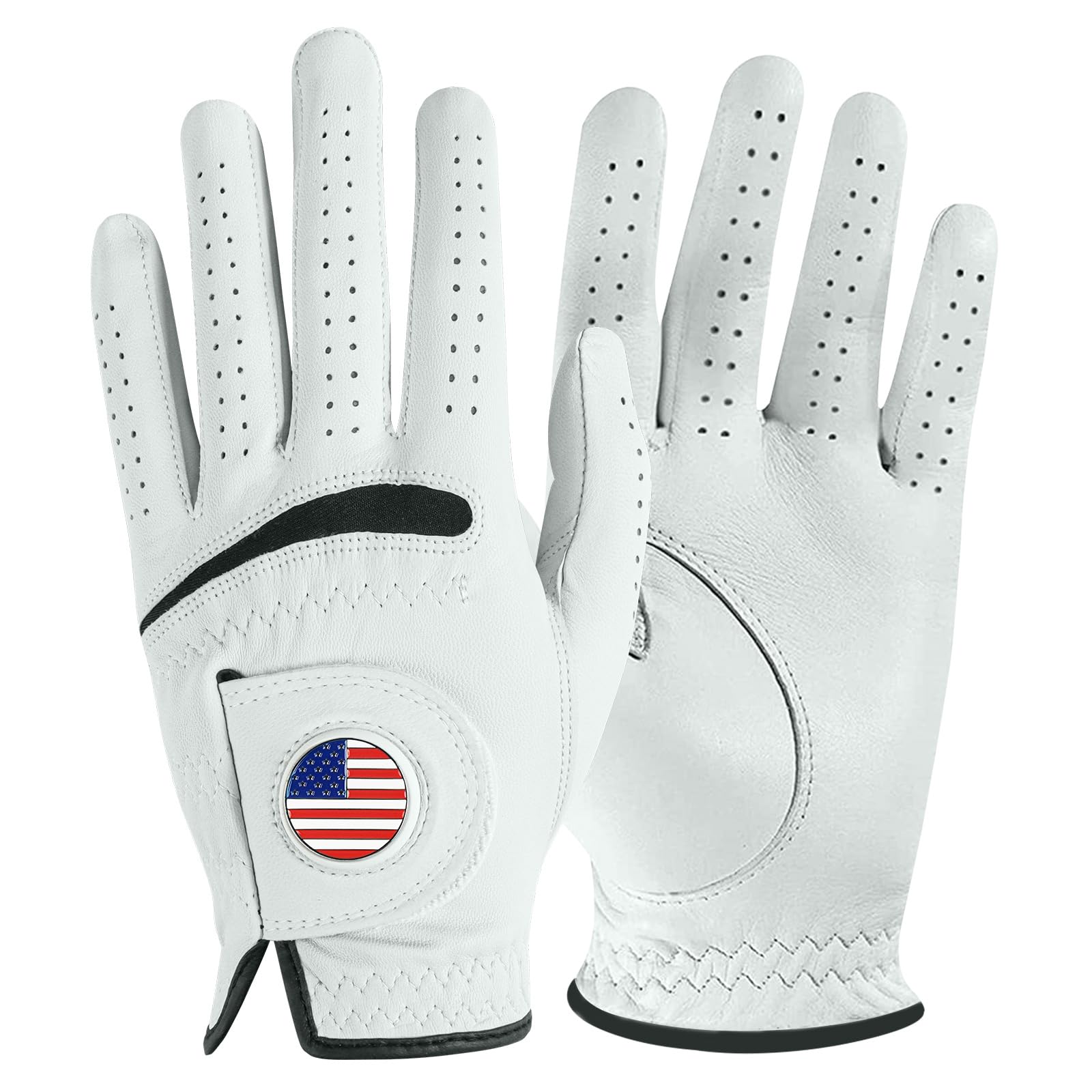 FINGER TEN Cabretta Leather Golf Gloves Men