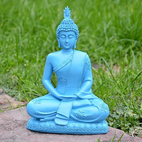 Inicio Altar Patio Césped Jardín Decoración Zen Estatua de Resina Adornos Yoga Meditación Escultura Riqueza Estatuas de la Suerte Estatuas