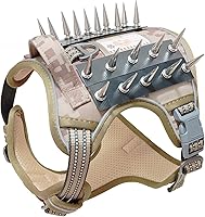 Vista 14 de Arnés táctico para perro, reflectante, chaleco antitirones, chaleco de protección contra pinchos, talla S